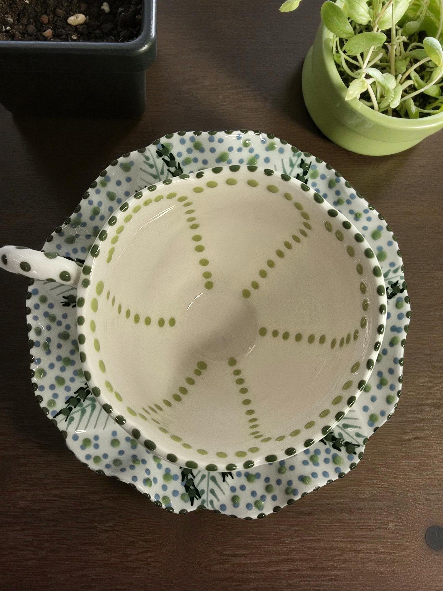 Tazza in porcellana da tè con Piattini finemente decorati - Imagem 2